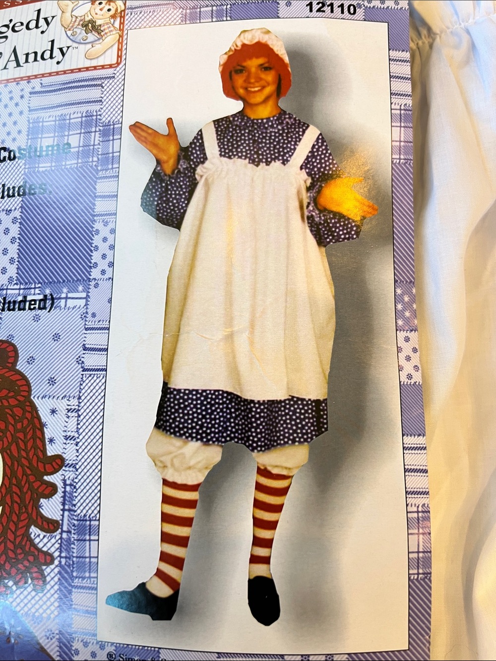 Raggedy Ann Costume Dress Adult Size